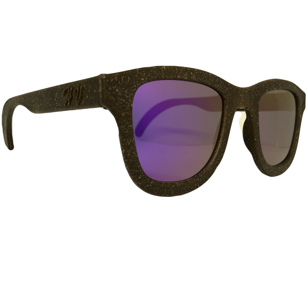 Zeus hemp sunglasses, frame detail