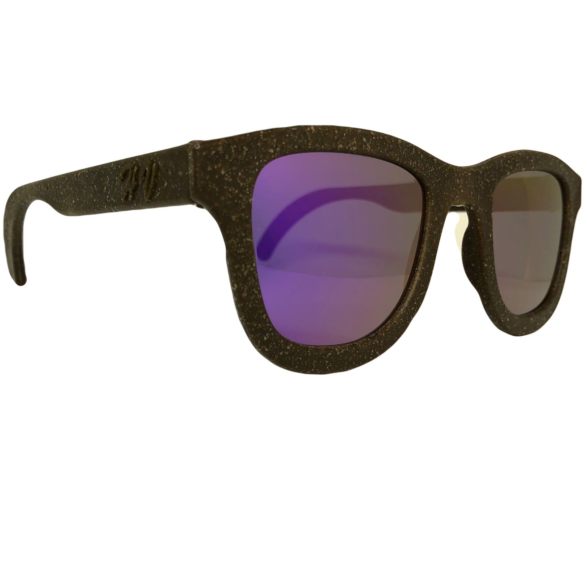 Zeus hemp sunglasses, frame detail