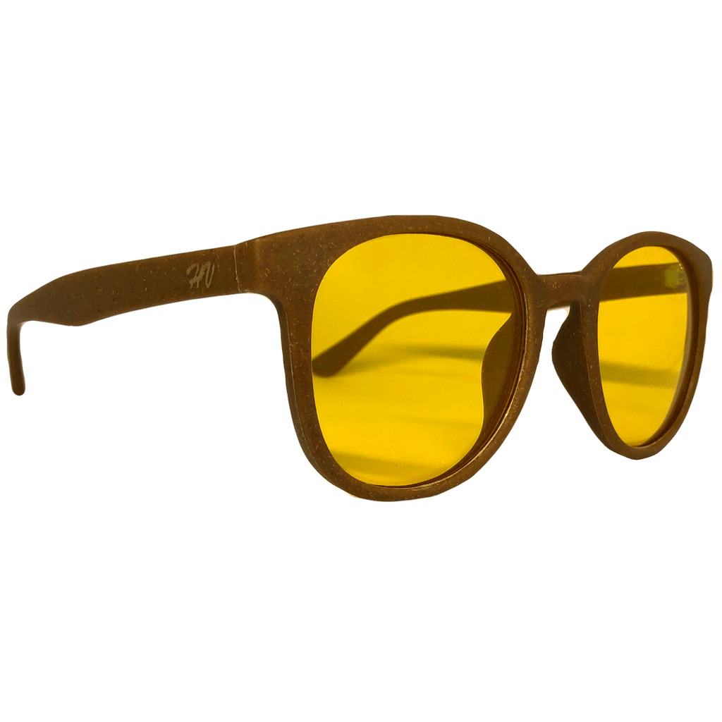 Hera hemp sunglasses, rear view