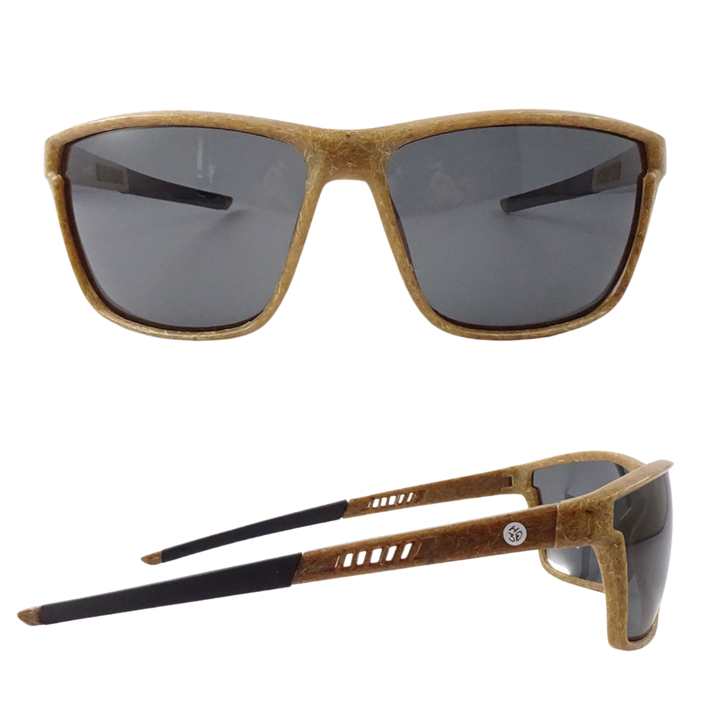 RazorSun hemp sunglasses, side profile