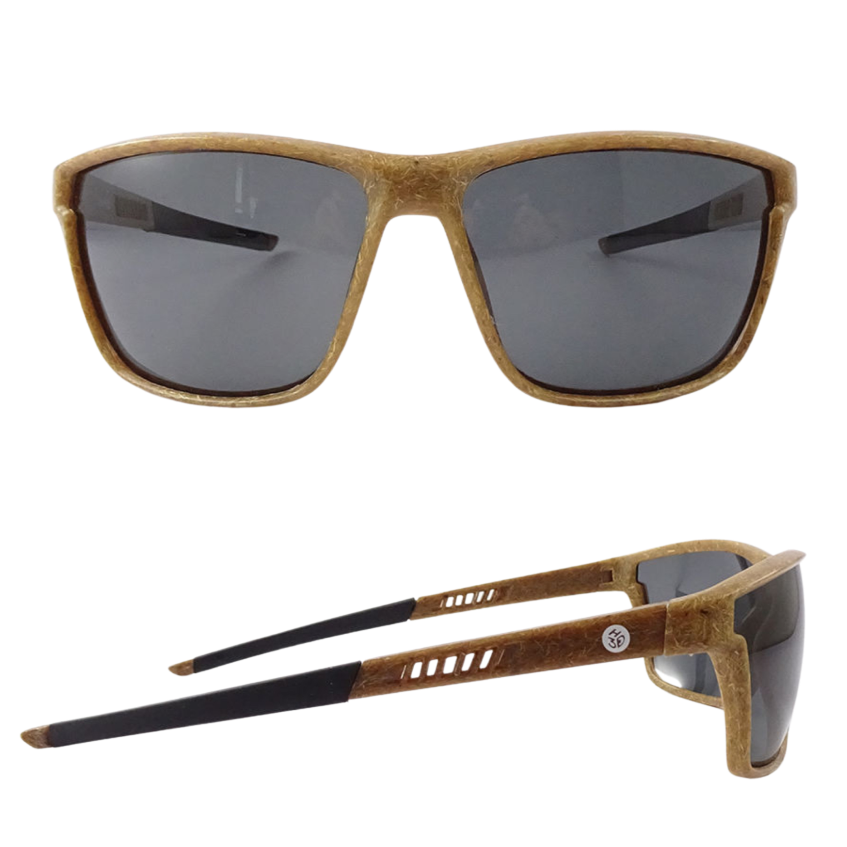 RazorSun hemp sunglasses, side profile