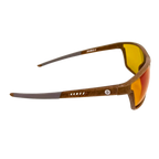 RazorGrow hemp grow room glasses, temple detail with grey ProGrip band