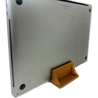 Hemp bioplastic MacBook stand, alternate view