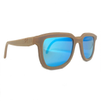Iris hemp sunglasses with Arctic Blue mirrored lenses