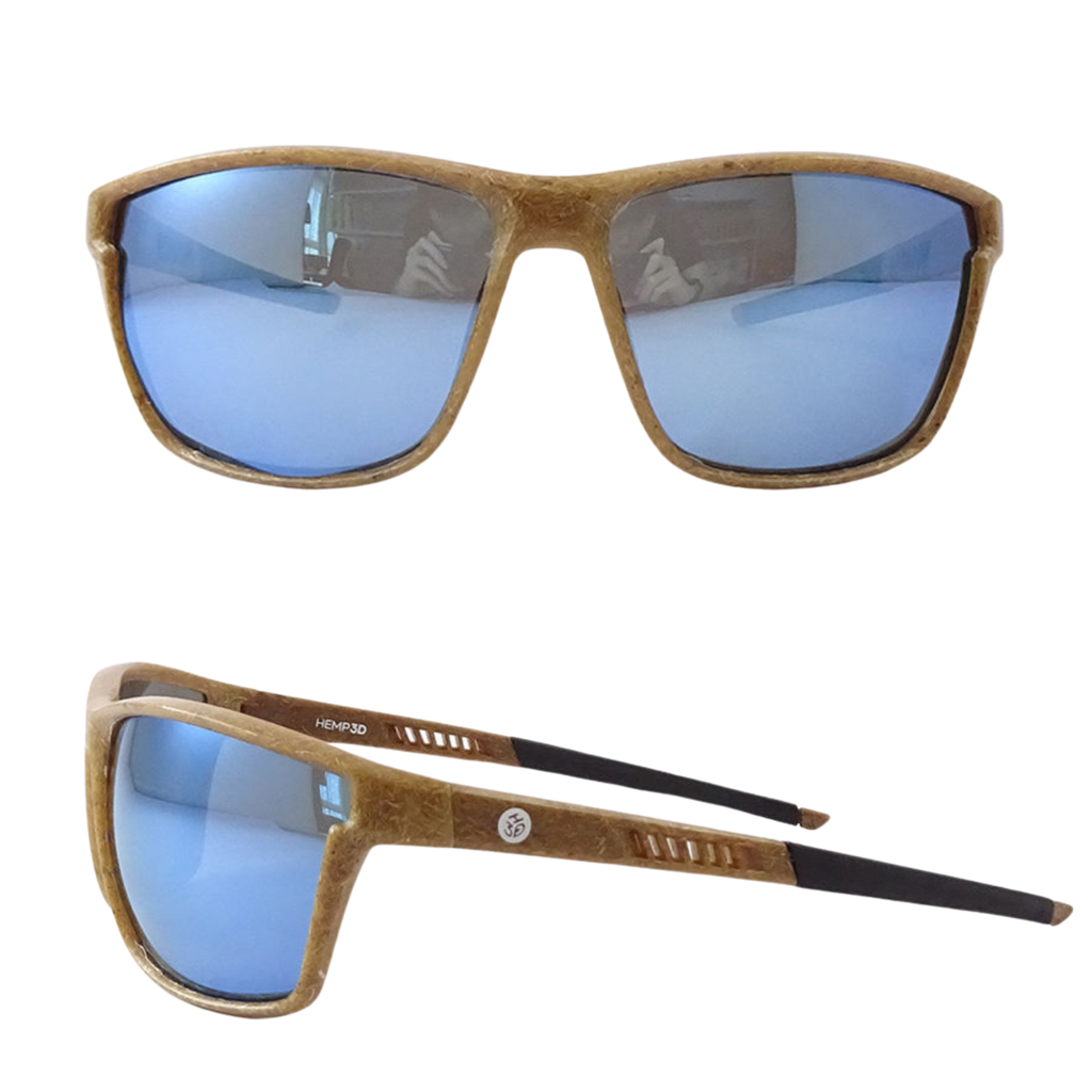 RazorSun hemp sunglasses, lens detail