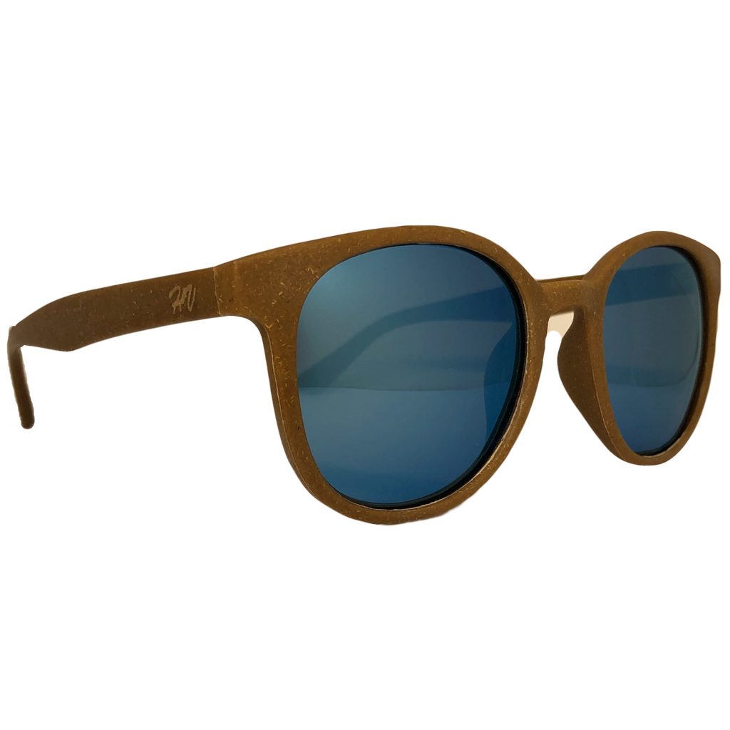 Hera hemp sunglasses, angled view