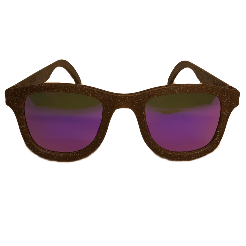 Zeus hemp sunglasses, angled view