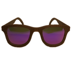 Zeus hemp sunglasses, angled view