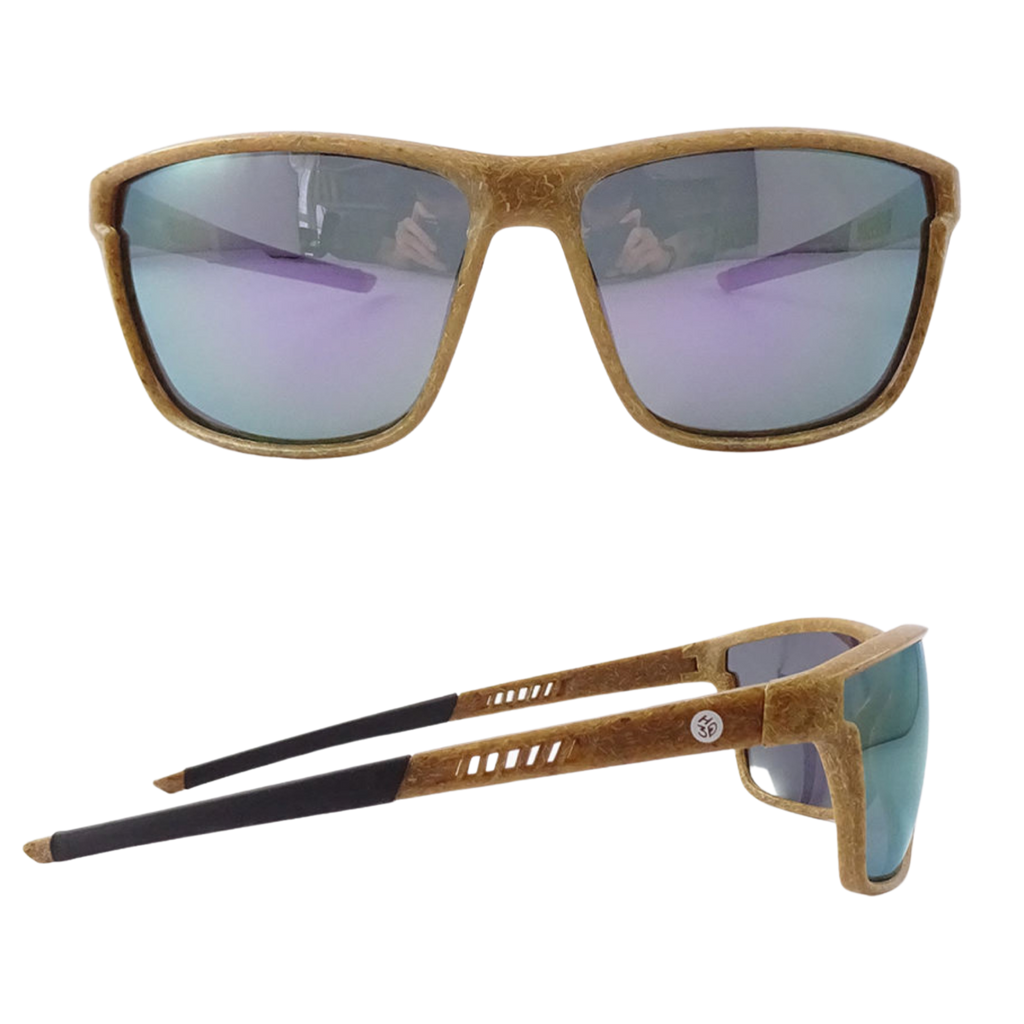 RazorSun hemp sunglasses, angled view