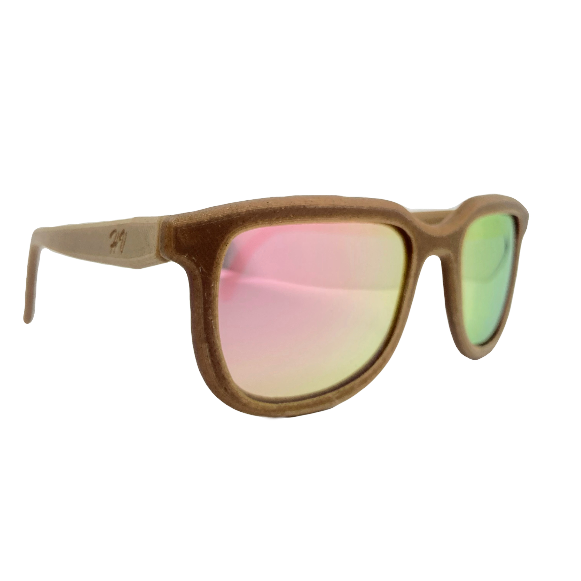 Iris hemp sunglasses with Tahitian Pearl iridescent lenses