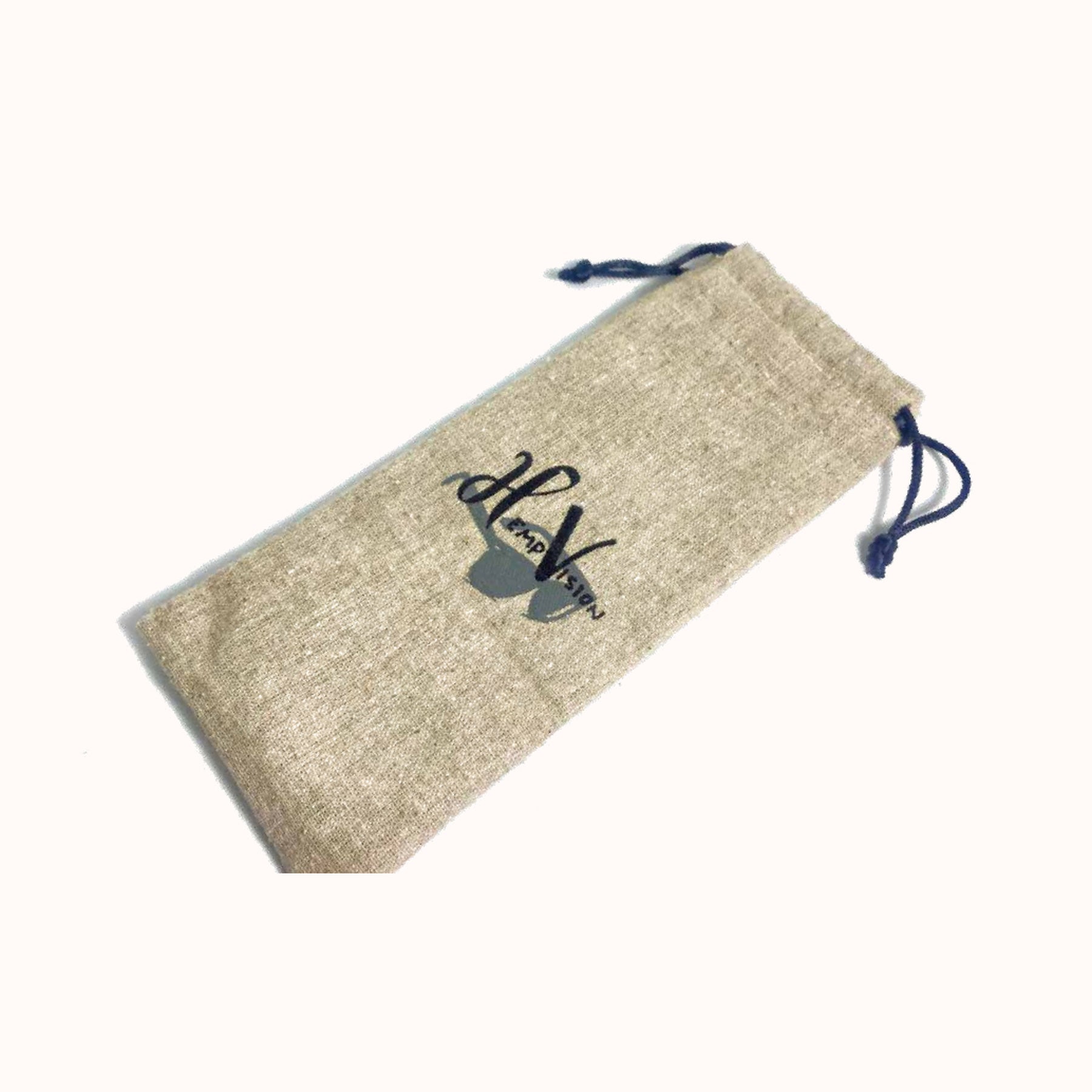 Hemp3D hemp-cotton sunglasses bag with drawstring closure
