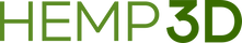 Hemp3D wordmark logo