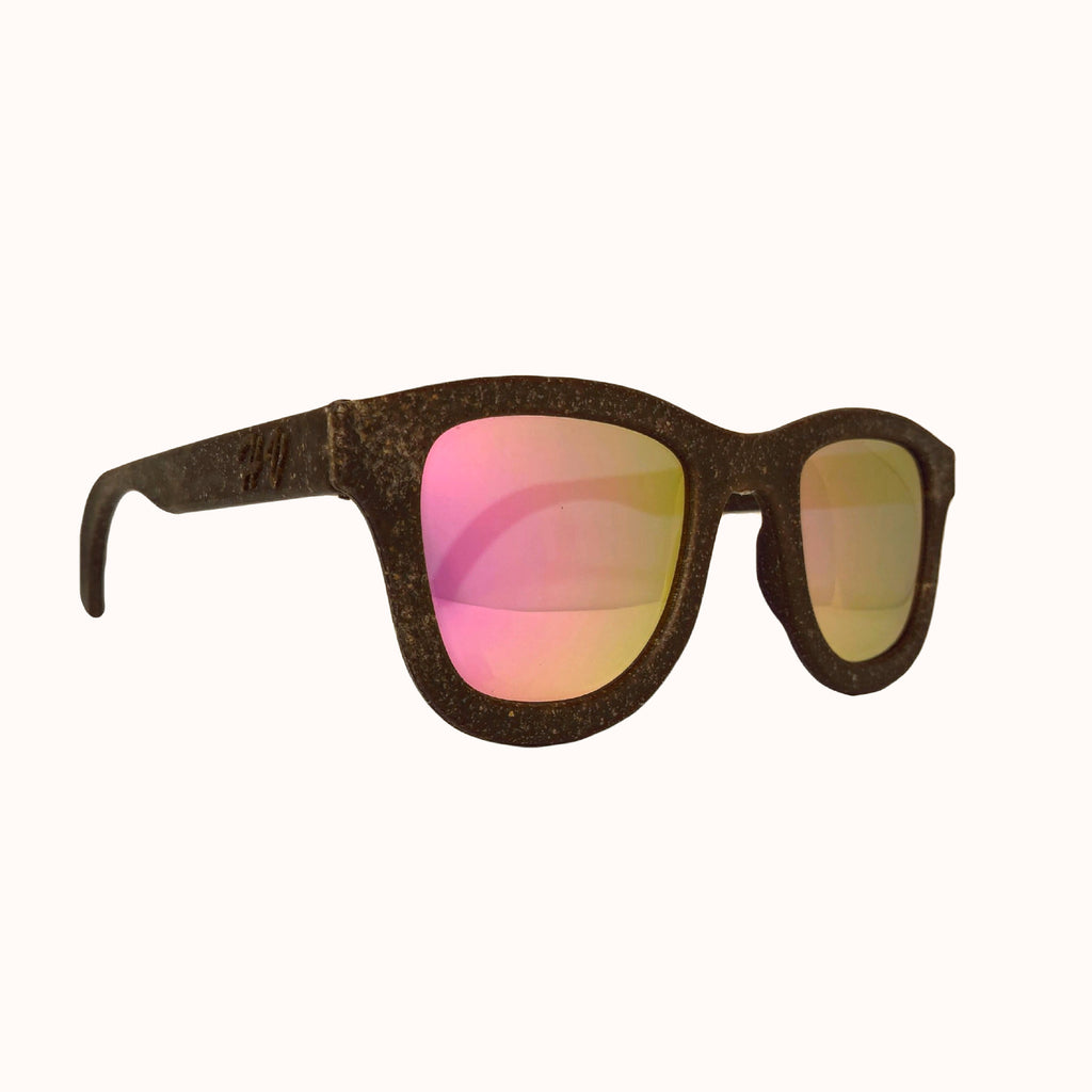 Hemp3D Zeus hemp sunglasses, three-quarter view